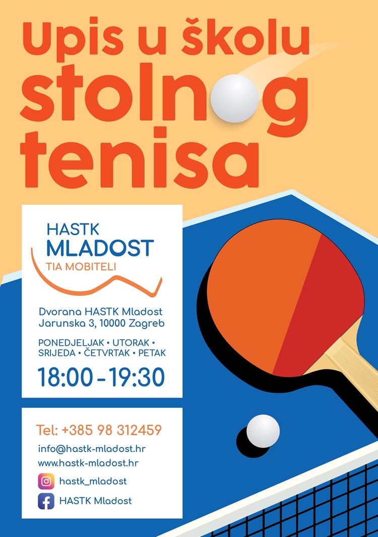 Upisi u školu stolnog tenisa
